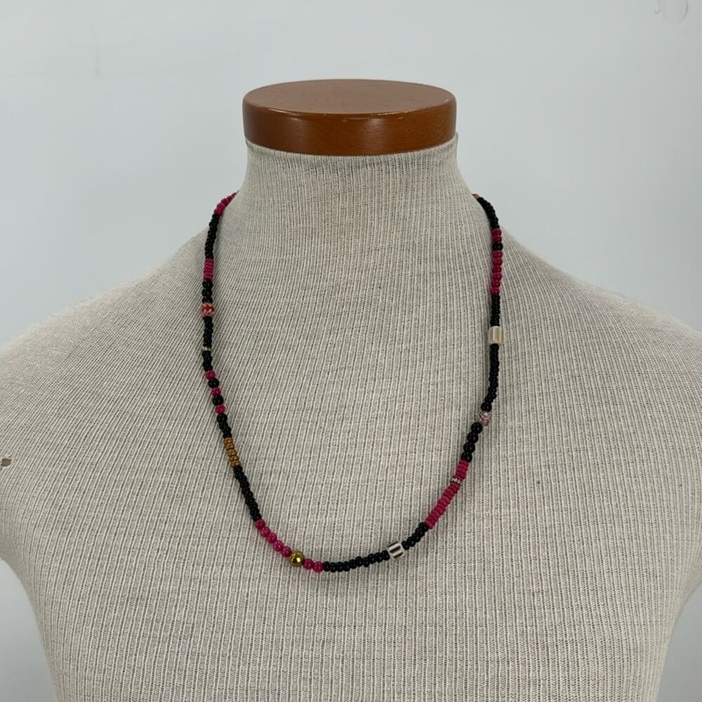 Patch nyc beaded charm necklace